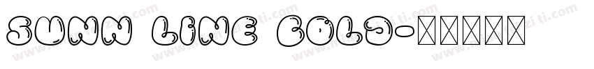 SUNN Line Bold字体转换